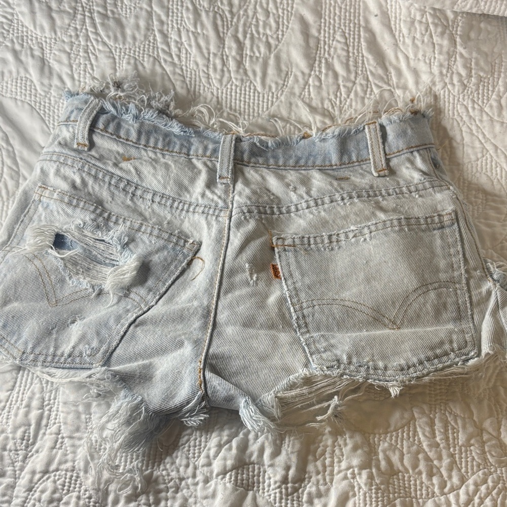 1970s vintage Levi’s Orange Tab distressed, cut offs